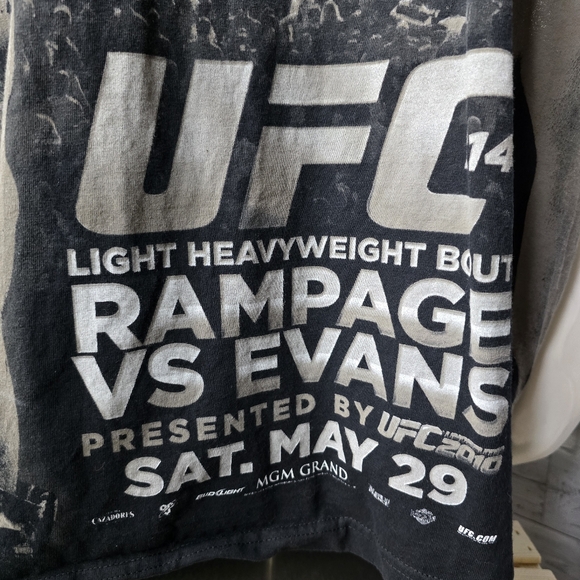 UFC 114 Rampage VS Evans T Shirt 2010 Size XXXL - Picture 3 of 14